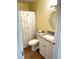 Clean bathroom with shower/tub combo and updated vanity at 5973 Terrace Park N Dr # 208, St Petersburg, FL 33709