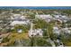Aerial view showing a home's location near a school and waterfront at 603 38Th W St, Bradenton, FL 34205