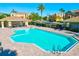 Inviting community pool with a covered patio at 7325 Black Walnut Way, Lakewood Ranch, FL 34202