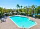 Relaxing community pool with lounge chairs at 7325 Black Walnut Way, Lakewood Ranch, FL 34202