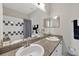 Bathroom boasts double sinks and granite countertops at 7664 Plantation Cir, Bradenton, FL 34201