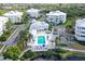 Community pool with surrounding buildings and landscape at 7840 34Th W Ave # 203, Bradenton, FL 34209