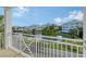 Spacious balcony overlooking a tranquil lake and the community at 7840 34Th W Ave # 203, Bradenton, FL 34209