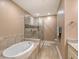 Spa-like bathroom with soaking tub and walk-in shower at 7840 34Th W Ave # 203, Bradenton, FL 34209