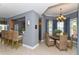 Clubhouse dining area with wicker chairs and a round table at 7840 34Th W Ave # 203, Bradenton, FL 34209