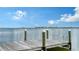 Private wooden boat dock with access to open water at 178 N Washington Dr, Sarasota, FL 34236