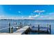 Expansive dock with lift and serene water view at 178 N Washington Dr, Sarasota, FL 34236
