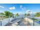 Private deck with amazing water views and lounge chairs at 178 N Washington Dr, Sarasota, FL 34236