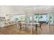 Open concept kitchen with island and waterfront views at 178 N Washington Dr, Sarasota, FL 34236