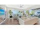 Relaxing living room with waterfront views and sectional sofa at 178 N Washington Dr, Sarasota, FL 34236