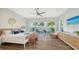 Main bedroom with water views and a large dresser at 178 N Washington Dr, Sarasota, FL 34236