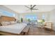 Beach-chic main bedroom with stunning water views at 178 N Washington Dr, Sarasota, FL 34236