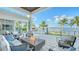 Outdoor patio featuring a fire pit and comfortable seating at 178 N Washington Dr, Sarasota, FL 34236