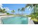 Relaxing pool and patio area overlooking the calm waters at 178 N Washington Dr, Sarasota, FL 34236