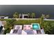 Private, tranquil pool with lounge chairs; aerial view at 178 N Washington Dr, Sarasota, FL 34236