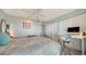 Spacious bedroom with a comfortable bed and a home office at 4800 Gulf Of Mexico Dr # Ph 3, Longboat Key, FL 34228