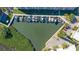 Aerial view of private boat docks and marina at 4800 Gulf Of Mexico Dr # Ph 3, Longboat Key, FL 34228
