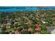 Aerial view showing home location near water at 4802 Kestral Park Cir # 22, Sarasota, FL 34231
