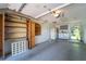 Garage with shelving, washer, and dryer at 4802 Kestral Park Cir # 22, Sarasota, FL 34231