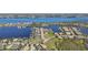 Aerial view of community with waterfront access and marina at 5060 Lake Overlook Ave, Bradenton, FL 34208