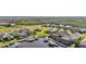 Aerial view of waterfront community and homes at 5060 Lake Overlook Ave, Bradenton, FL 34208