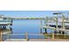 Boats docked at the community's pier at 5060 Lake Overlook Ave, Bradenton, FL 34208