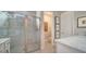 Clean bathroom with walk-in shower and toilet at 5433 Hope Sound Cir, Sarasota, FL 34238