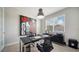 Spacious home office with large art and window at 5433 Hope Sound Cir, Sarasota, FL 34238