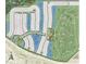Aerial view of community layout showing homes and amenities at 6005 Mesa Gln, Bradenton, FL 34203