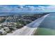 Aerial view of the coastline with multiple properties at 6061 Gulf Of Mexico Dr, Longboat Key, FL 34228