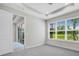 Bright bedroom features carpet flooring, recessed lighting and an open window at 6107 Mesa Gln, Bradenton, FL 34203