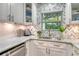 Cozy kitchen featuring white cabinets, under-cabinet lighting, and charming decor at 730 40Th St, Sarasota, FL 34234