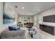 Bright and modern living room featuring stylish furnishings, neutral colors, and ample natural light at 730 40Th St, Sarasota, FL 34234