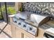 Stainless steel grill on an outdoor kitchen counter at 10732 Klee Ave, Bradenton, FL 34212