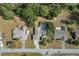 Aerial view showing home's location, neighborhood, and pool at 4563 Bayridge Ct, Spring Hill, FL 34606