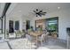 Relaxing outdoor patio with seating area and view of the backyard at 5035 Kiva Cir, Bradenton, FL 34211