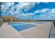 Well-lit pickleball courts with ample space and surrounding fence at 5035 Kiva Cir, Bradenton, FL 34211