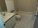 Clean bathroom with a bathtub and tiled floor at 515 Leffingwell Ave # 109, Ellenton, FL 34222