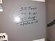 Close-up of electrical panel with specifications at 515 Leffingwell Ave # 109, Ellenton, FL 34222