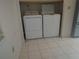 Laundry closet with washer and dryer at 515 Leffingwell Ave # 109, Ellenton, FL 34222