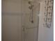 Clean shower with glass enclosure and modern fixtures at 515 Leffingwell Ave # 109, Ellenton, FL 34222
