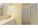 Clean bathroom with vanity, medicine cabinet and storage at 527 Spring Lakes Blvd, Bradenton, FL 34210