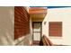 Condo exterior with private entrance and wooden accents at 527 Spring Lakes Blvd, Bradenton, FL 34210