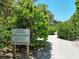Private walkway into Emerald Harbor community for members only at 6011 Emerald Harbor Dr, Longboat Key, FL 34228