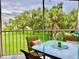 Screened lanai overlooking a lush green space at 6501 Stone River Rd # 203, Bradenton, FL 34203