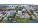 Aerial view showcasing building location and surrounding area at 1200 E Peppertree Ln # 307, Sarasota, FL 34242