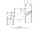Detailed floor plan showcasing the layout of the home including kitchen, living room, bedrooms, and outdoor spaces at 1827 Baywood Dr, Sarasota, FL 34231