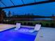 Relax in this night-lit pool and spa, under the stars at 19405 Ganton Ave, Lakewood Ranch, FL 34202