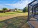 Large backyard with screened pool and lanai at 25484 Terrain Ln, Punta Gorda, FL 33983