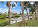 Relaxing hammock overlooking the canal and dock at 4611 Shark Dr, Bradenton, FL 34208